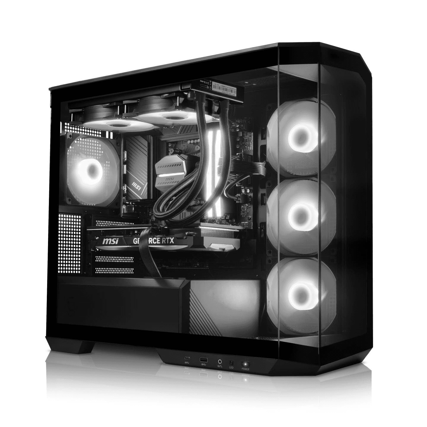 High-end Professional Rendering & Gaming PC Powered By MSI: Core i9 14900KF, RTX 5070, 32GB DDR5, 1TB NVMe, Liquid Cooler, 750W Gen 5