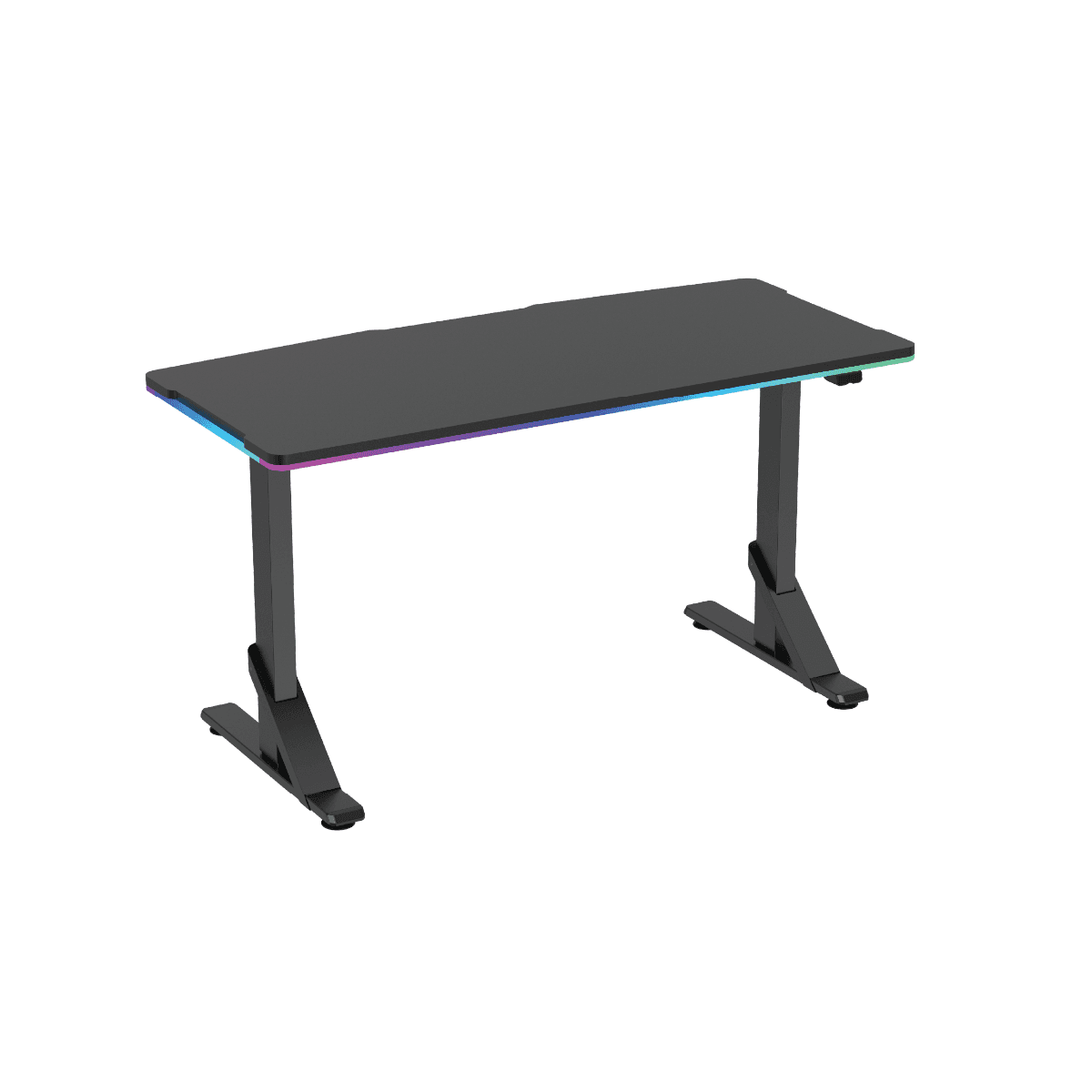 NAVO APEX Coredesk  Height Adjustable Gaming Desk, Vibrant RGB Lighting, Ergonomic, Durable, 133 cm x 60.5 cm, Black