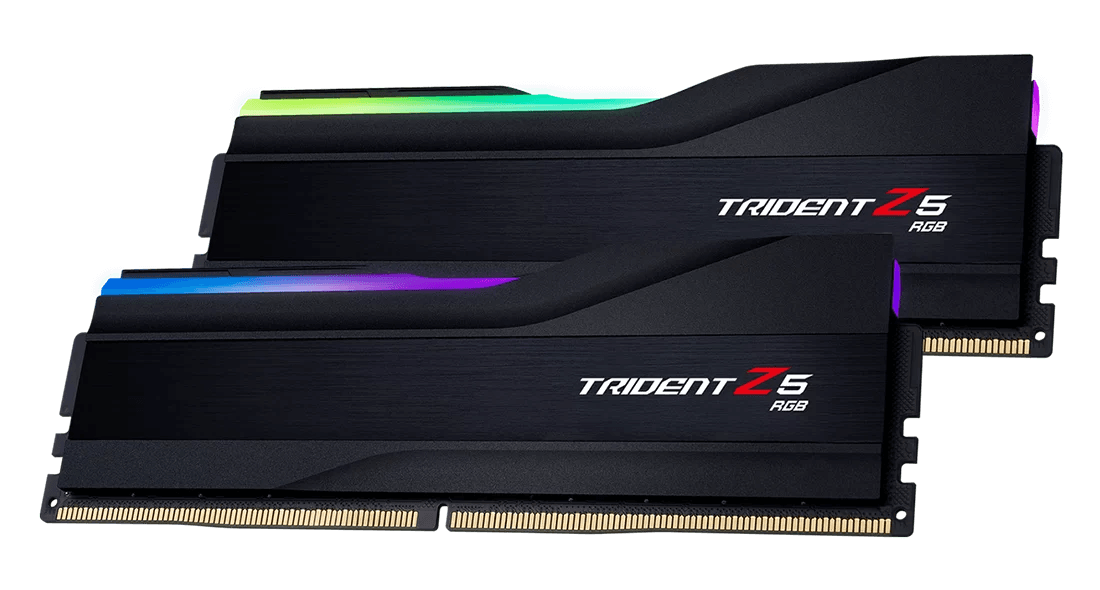 G.Skill Trident Z5 RGB Series 32GB (2x16GB) DDR5 Dual Channel Desktop Memory Kit, 6000 MT/s Memory Speed, CL40-40-40-96 Latency, 1.35 Voltage, Intel XMP, 288-Pin | F5-6000J4040F16GX2-TZ5RK