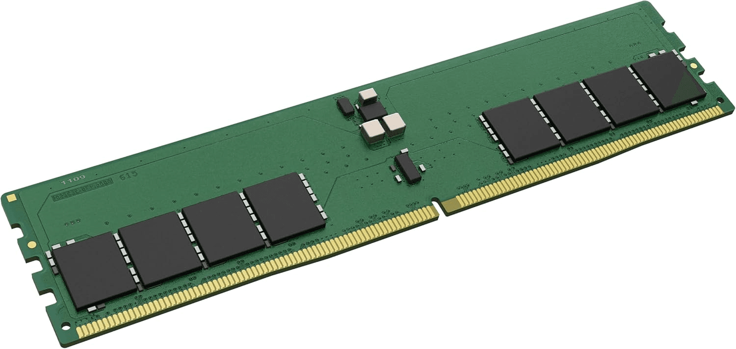 Kingston 64GB DDR5 6400MT/s Non-ECC Clocked Unbuffered DIMM Desktop Memory (RAM),  CL52 2RX8 1.1V 288-pin 32Gbit | KVR64A52BD8-64 