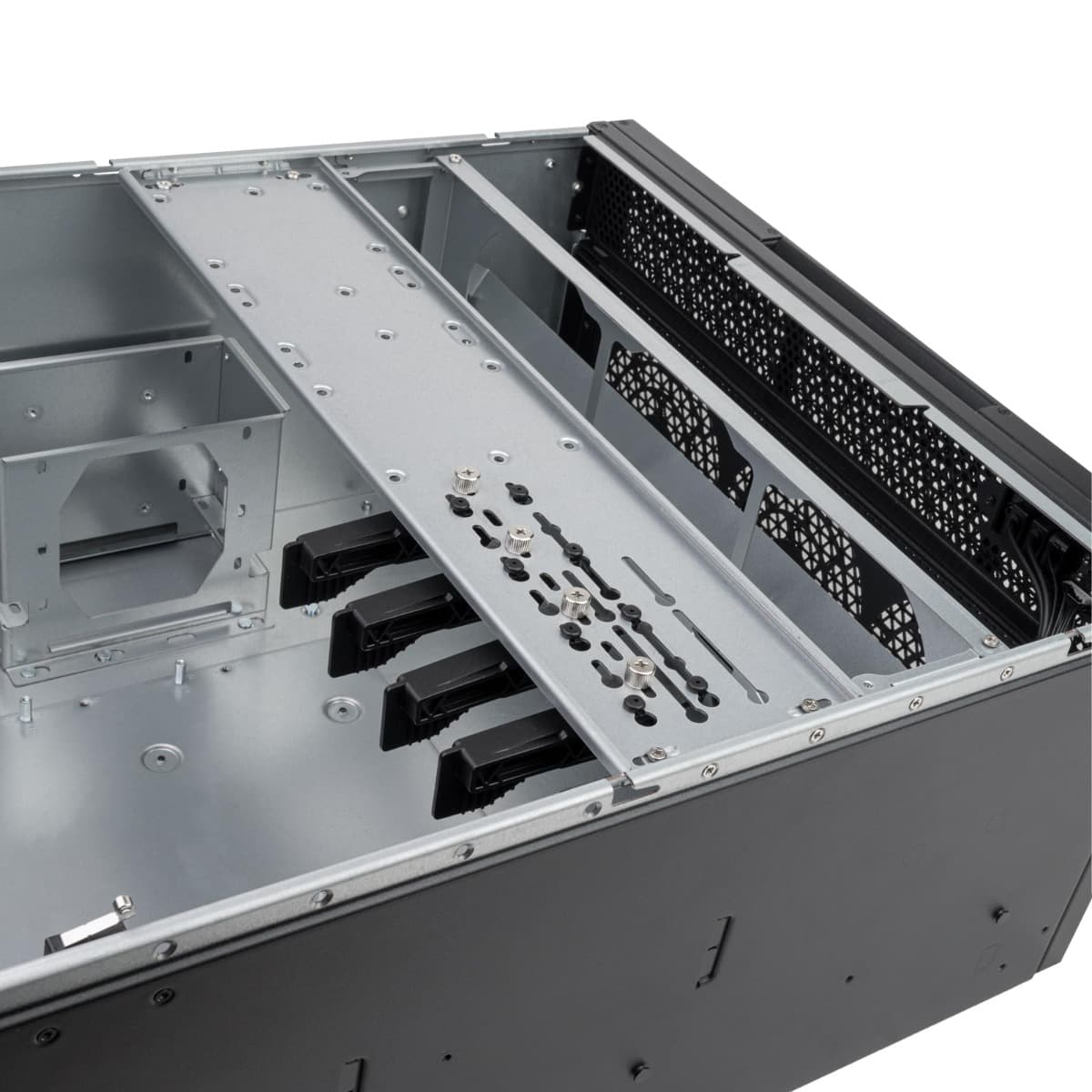 SilverStone Technology RM52 5U Rackmount Server Chassis with Dual 360mm Liquid Cooling Capability | SST-RM52 RACK MOUNT COMPUTER CASE  thumbnail 8