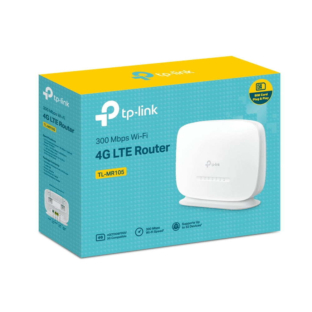 TP-Link TL-MR105 300 Mbps Wireless N 4G LTE Router thumbnail 4
