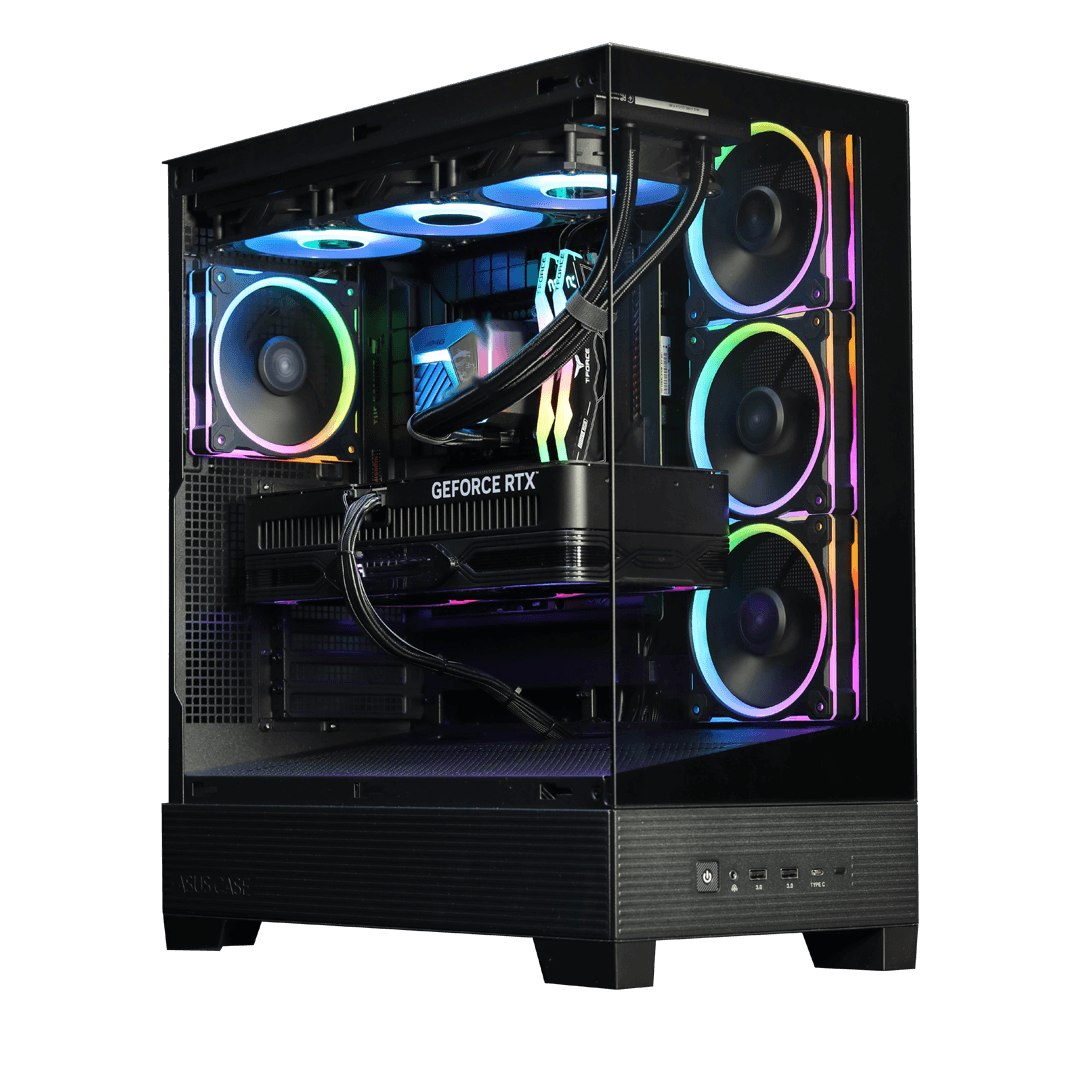 50 Series Gaming PC Powered By ASUS, Core i5-13400 13th Gen, RTX 5060 Ti OC Edition 16GB GDDR7, 64GB (2x32GB), 2TB NVMe, AIO Liquid Cooler, 750W , WiFi