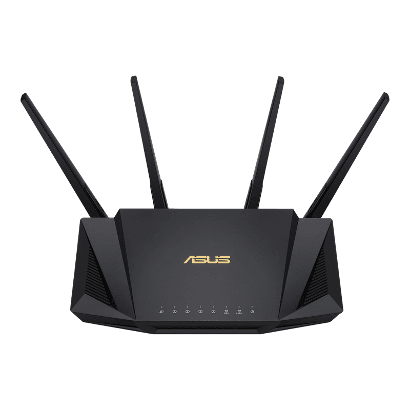 ASUS RT-AX58U AX3000 Dual Band WiFi 6 (802.11ax) Router supporting MU-MIMO and OFDMA technology, with AiProtection Pro network security powered by Trend Micro???, compatible with ASUS AiMesh WiFi system thumbnail 5