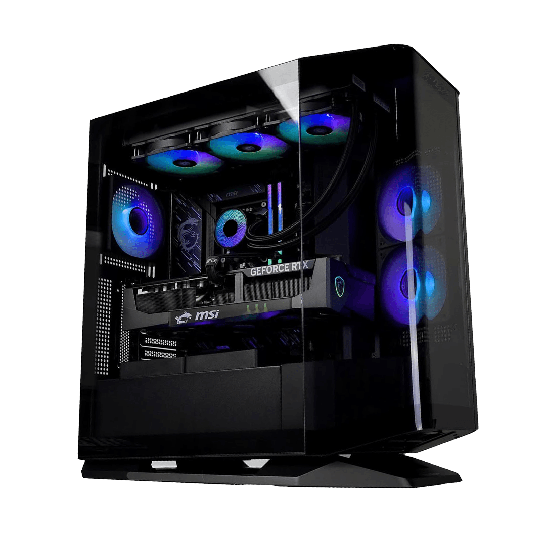 Intel Ultra 9 + RTX 5070 Ti Creator & Gaming PC, Intel Core Ultra 9 285K, RTX 5070 Ti 16GB DDR7, 48GB (2x24GB) DDR5, 1TB NVMe SSD, Liquid Cooler, AIO Liquid Cooler, 850W, WiFi 7, Powered By MSI