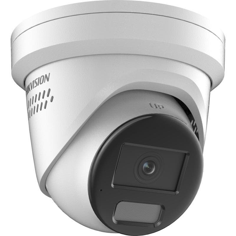 Hikvision DS-2CD2387G2H-LISU/SL 8 MP Smart Hybrid Light with ColorVu Fixed Turret Network Camera, Up to 30 m, Built-in two-way audio, Strobe light, up to 512GB (SD card slot)