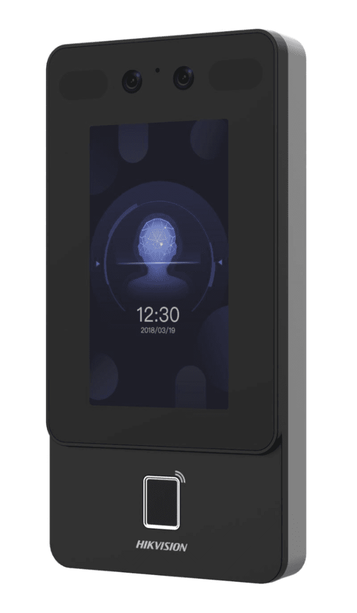 Hikvision DS-K1T342MFWX-E1 Face Recognition Terminal, 4.3-inch LCD touch screen, 2 Mega pixel wide-angle lens, built-in M1card reading module, Max.1500 faces capacity, Max.3000 fingerprints capacity, and Max.3000 cards, TCP/IP, Wi-Fi thumbnail 3