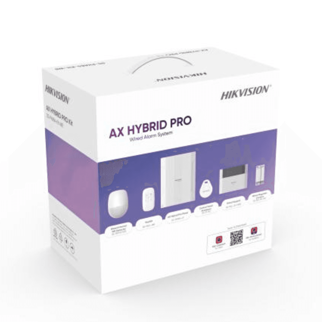 Hikvision DS-PHA64-Kit-WB(B) AX Hybrid Pro Kit, Wired Intrusion Alarm System thumbnail 1