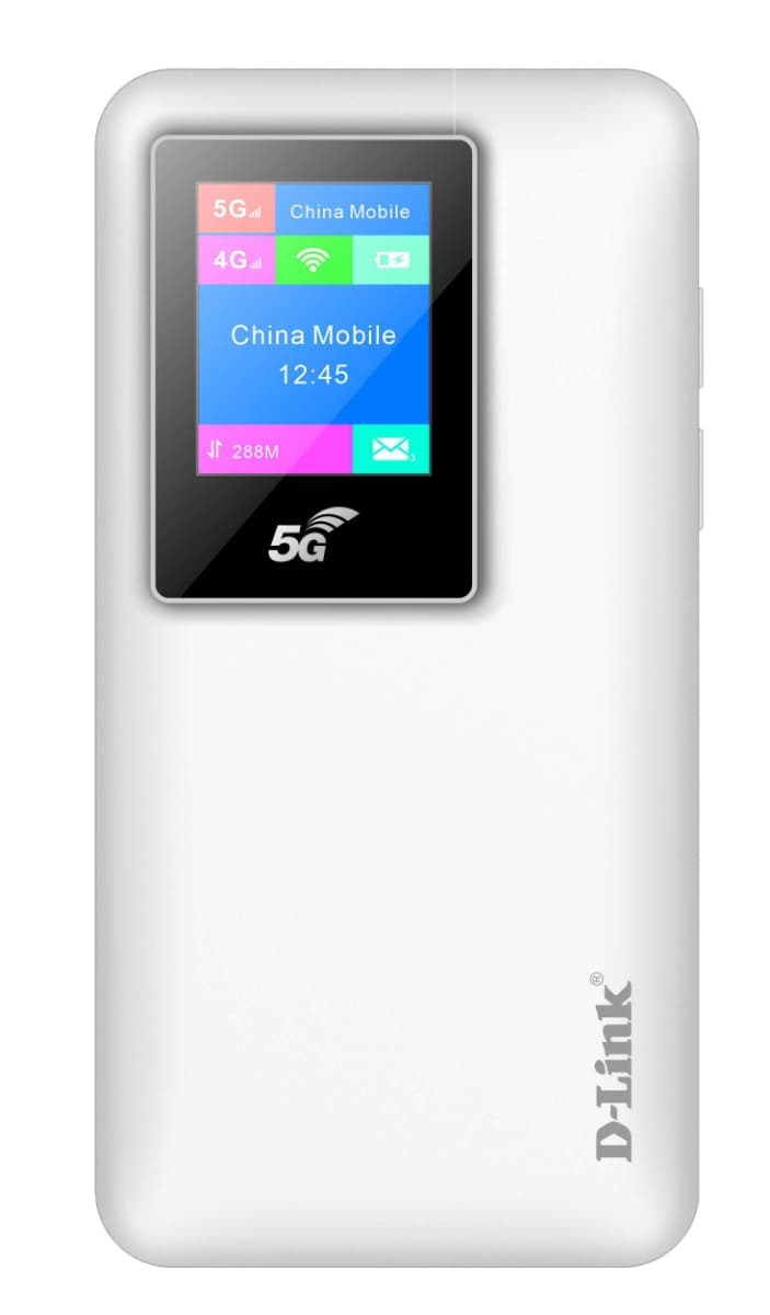 D-Link DWR-900V: 5G/LTE Mi-Fi Mobile Router (Mobile Hotspot), High-Speed 5G Internet, Power Bank Feature, 10000mAh Battery, Up to 32 Users thumbnail 1