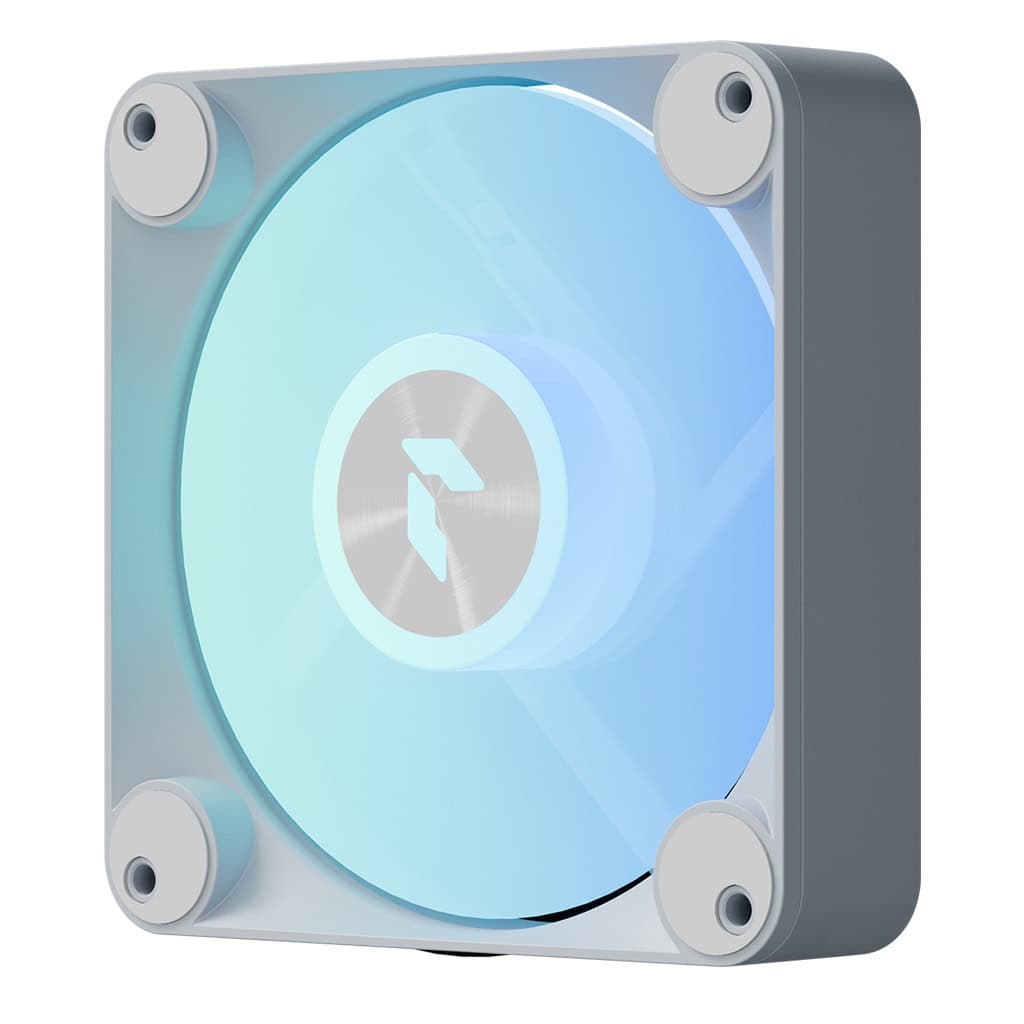 APNX FP1-RQ 120 PWM ARGB Reverse Case Fan, 1200 RPM, 48.5 CFM Fan Airflow, 31.6 dBA Fan Noise Level, Hydraulic Bearing Type, White | APF3-PF11247.11