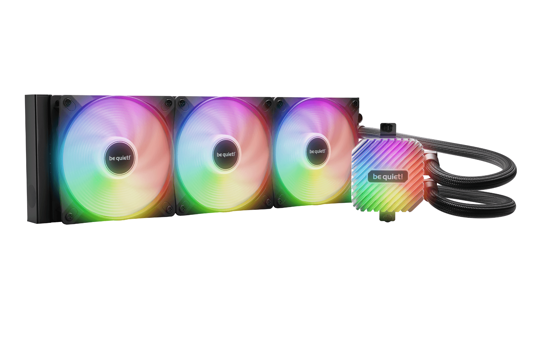be quiet LIGHT LOOP 360mm Black  All-in-One Liquid Cooling, 3x Light Wings LX PWM Fans, ARGB Cooling Block, 2900 Pump speed (rpm) | BW022