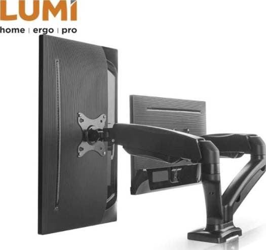 Skill Tech LCD stand, Dual-screen, two-screen desktop universal rotary lift bracket Dual Monitor, Full Motion Monitor Stand Desk Mount Supports 2 Screens | SH130-C024 thumbnail 3