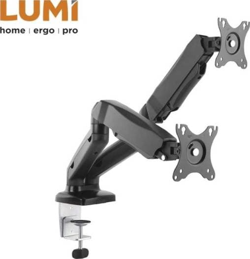 Skill Tech LCD stand, Dual-screen, two-screen desktop universal rotary lift bracket Dual Monitor, Full Motion Monitor Stand Desk Mount Supports 2 Screens | SH130-C024 thumbnail 5