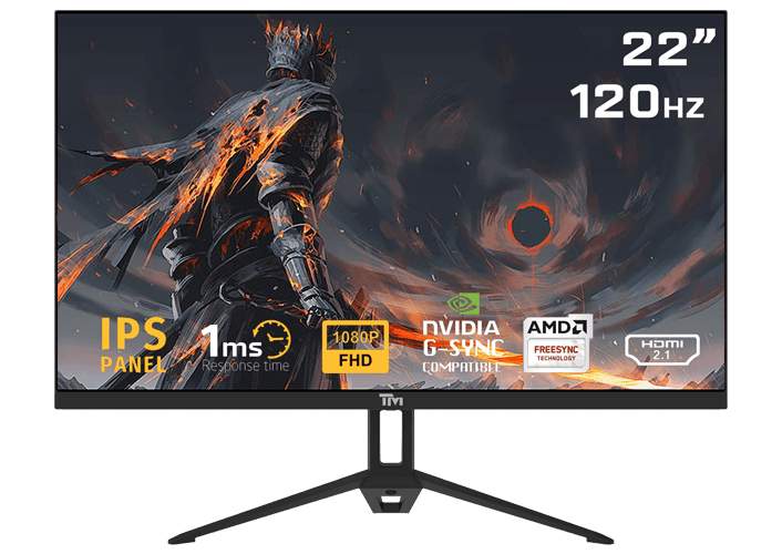 Twisted Minds ECO SERIES 22???, 120hz, 1MS, FHD, HDMI 2.1 & DP 1.4, Black | TM22FHD120IPS