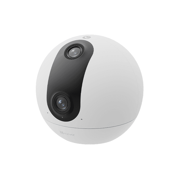 EZVIZ C60p 2K Dual-Lens Smart Home Wi-Fi Camera, 360?? Panoramic View, Two-Way Calling, Smart Tracking, Two Patrol Modes, Supports MicroSD Card (Up to 512 GB) | CS-C60p-R100-8H33WF