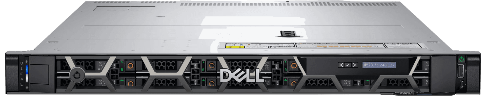 Dell PowerEdge R650xs Rack Server, 1U Rack Chassis Up to 8x 2.5" HDDs, Intel Xeon Silver 4310, 64GB  RDIMM, 3200 T/s, Dual Rank, 4x Dell 1.2TB 10K RPM,  PERC H755 SAS Controller, iDRAC9 Enterprise 15G, Sliding Ready Rack Rails with Cable Management Arm thumbnail 1
