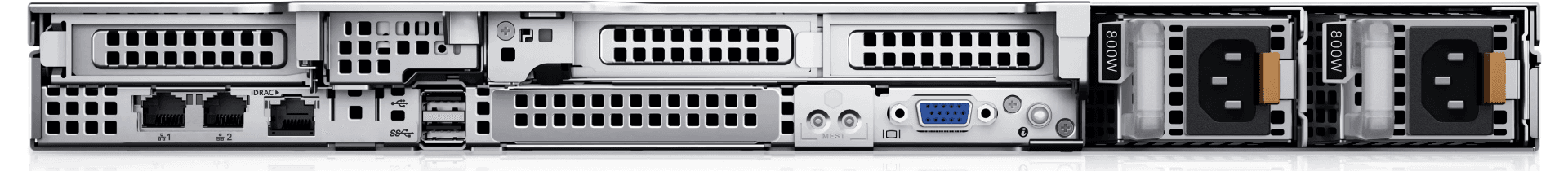 Dell PowerEdge R650xs Rack Server, 1U Rack Chassis Up to 8x 2.5" HDDs, Intel Xeon Silver 4310, 64GB  RDIMM, 3200 T/s, Dual Rank, 4x Dell 1.2TB 10K RPM,  PERC H755 SAS Controller, iDRAC9 Enterprise 15G, Sliding Ready Rack Rails with Cable Management Arm thumbnail 3