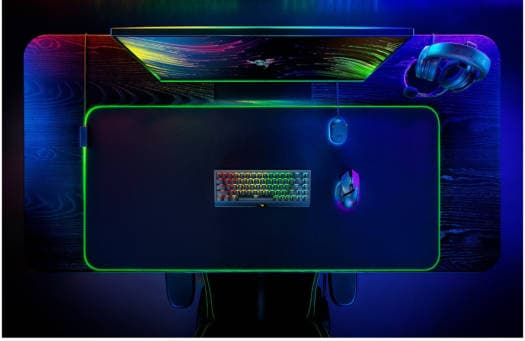 Razer Goliathus Chroma Gaming Mouse Mat, Micro Textured Cloth Surface, Large 3XL Size, Optimized For All Sensitivity Settings and Sensor, 3.5mm Thickness, 550W x 1200L mm, Black | RZ02-02500700-R3M1 thumbnail 3