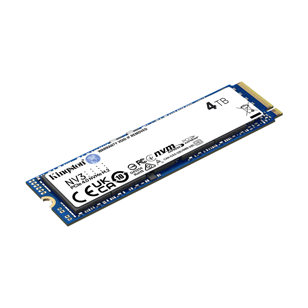 Kingston NV3 4TB NVMe SSD, M.2 2280 PCIe 4.0 x4 Internal Solid State Drive,  Up to 6,000MB/s read, 4,000MB/s write | SNV3S/4000G  thumbnail 3