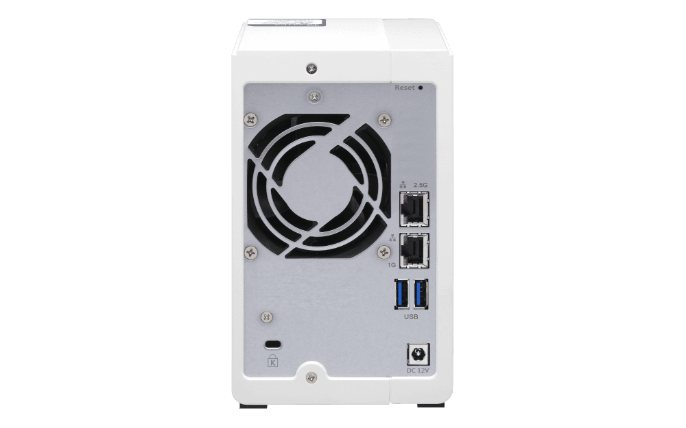 QNAP 2 Bay NAS Server, Alpine AL-314 Processor, Quad-Core 1.7 GHz, 4GB SO-DIMM DDR3 RAM, 2.5 GbE LAN (Without Hard Drive) | TS-231P3-4G thumbnail 6