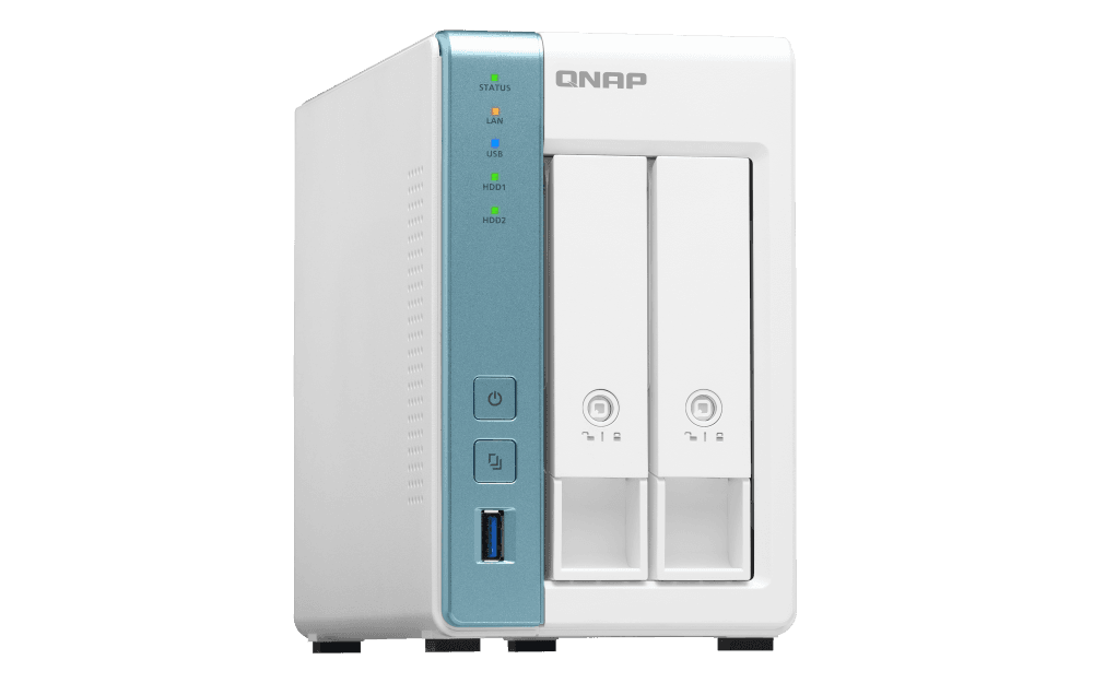 QNAP 2 Bay NAS Server, Alpine AL-314 Processor, Quad-Core 1.7 GHz, 4GB SO-DIMM DDR3 RAM, 2.5 GbE LAN (Without Hard Drive) | TS-231P3-4G thumbnail 3