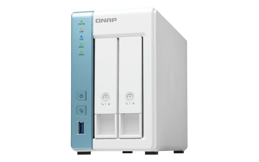 QNAP 2 Bay NAS Server, Alpine AL-314 Processor, Quad-Core 1.7 GHz, 4GB SO-DIMM DDR3 RAM, 2.5 GbE LAN (Without Hard Drive) | TS-231P3-4G thumbnail 4