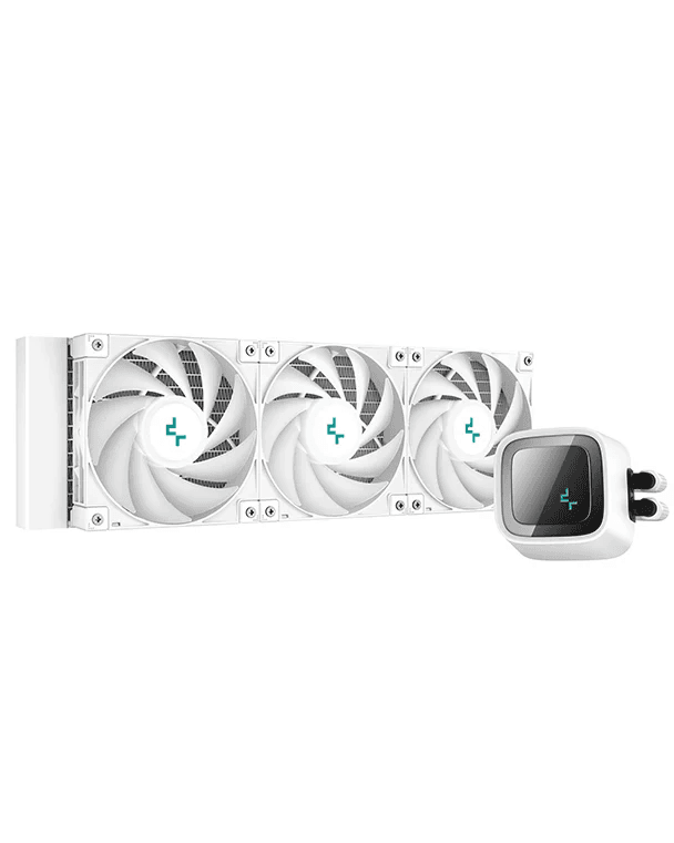 DeepCool LS720 SE WH AIO Liquid CPU Cooler, 360mm Radiator, 120mm ARGB Fans, 500~2250 RPM Fan Speed, 85.85 CFM Airflow, 3100 RPM Pump Speed, ARGB LED Lights, Hydro Bearing, White | R-LS720-WHAMMM-G-1