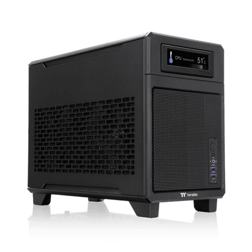 Compact Mini-ITX Gaming PC: AMD Ryzen 7 7800X3D + ZOTAC RTX 5070 Ti Solid SFF 16GB GDDR7, 32GB DDR5 6000MHz RGB, 1TB NVMe SSD, 360mm ARGB AIO, 850W SFX PCIe Gen5 PSU, Thermaltake TR100 Mini Case