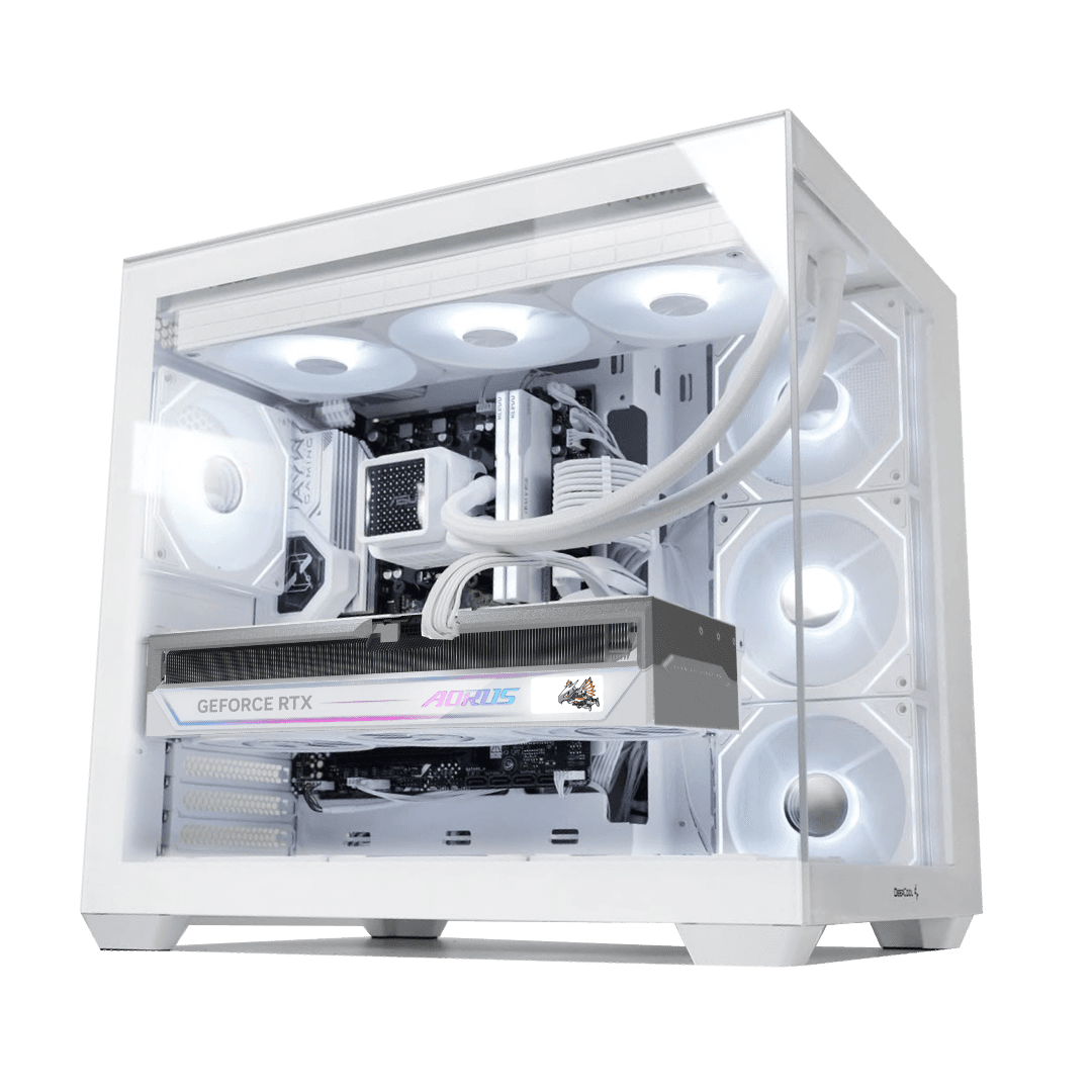 White Gaming PC: Intel Core Ultra 7 265KF + SAPPHIRE PURE