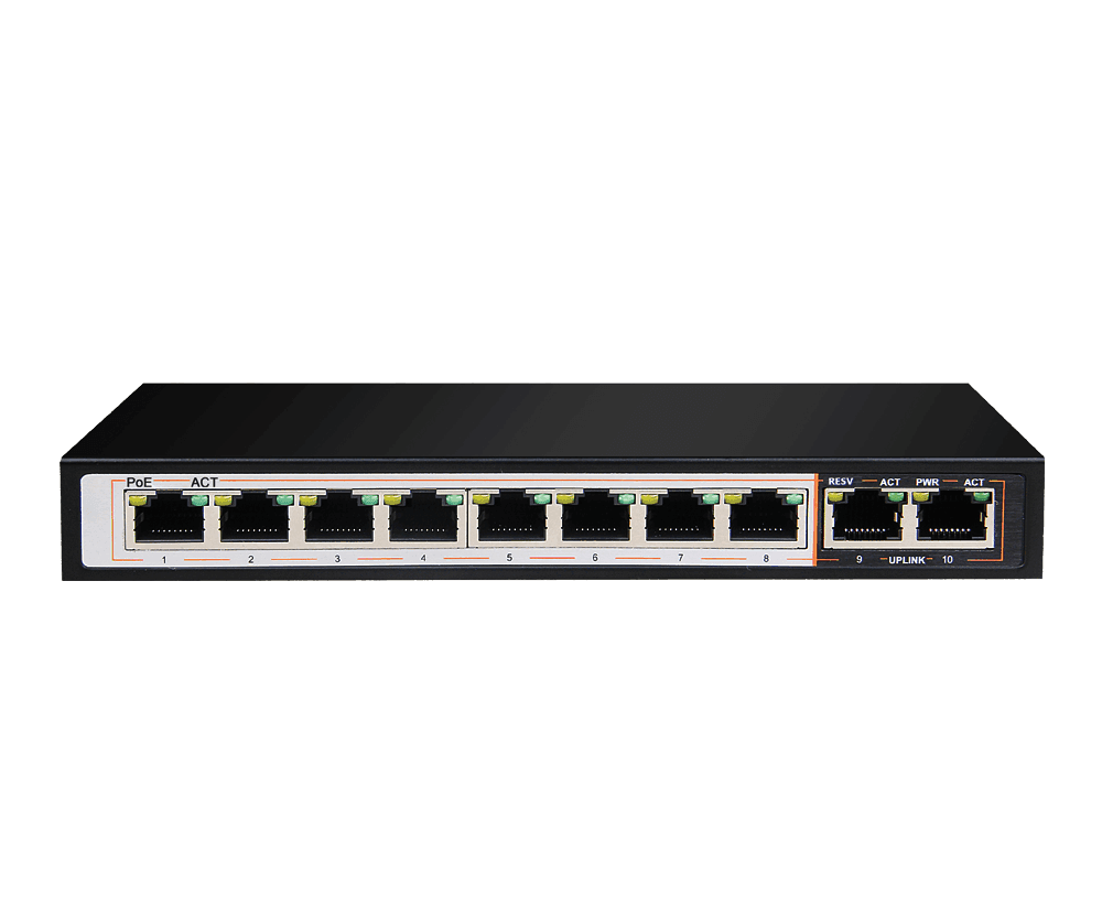 DLINK DGS-F1010P-E 10 PORT GIGABIT LONG RANGE POE+SURVEILLANCE SWITCH