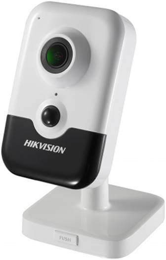 Hikvision DS-2CD2443G2-IW 4 MP Indoor WDR Fixed Cube Network Camera, 2.8mm Lens 10 m IR Range, H.265+ Compression, Built-in Two-Way Audio, Up to 6 Channels Live View, 360?? Rotate, White |  DS-2CD2443G2-IW-2.8mm