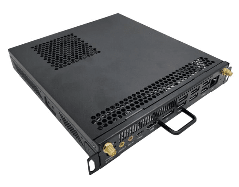 Hikvision DS-D5AC11T5-8S2 OPS Module, Intel Iris Xe Graphics, support 4K resolution, Supports M.2 nvme system disk quick start, Supports 4 USB 3.0 ports, 2 USB2.0 ports, 1 HDMI port, 1 DP interface 1 Type-C port, Supports dual channel memory, Wi-Fi IEEE 8