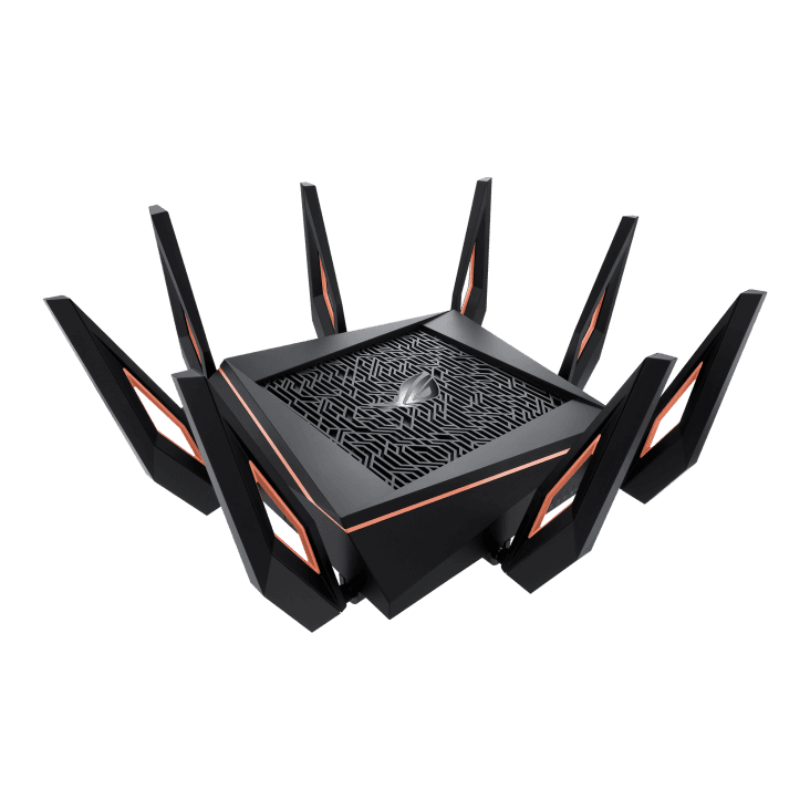 ASUS ROG Rapture GT-AX11000, Tri-Band 10 Gigabit WiFi Router, Aiprotection Lifetime Security, AiRmesh Compatible for Mesh WIFI System, World???s first 10 Gigabit Wi-Fi router, Wifi 6, Wireless 802.11Ax | 90IG04H0-MU9G00