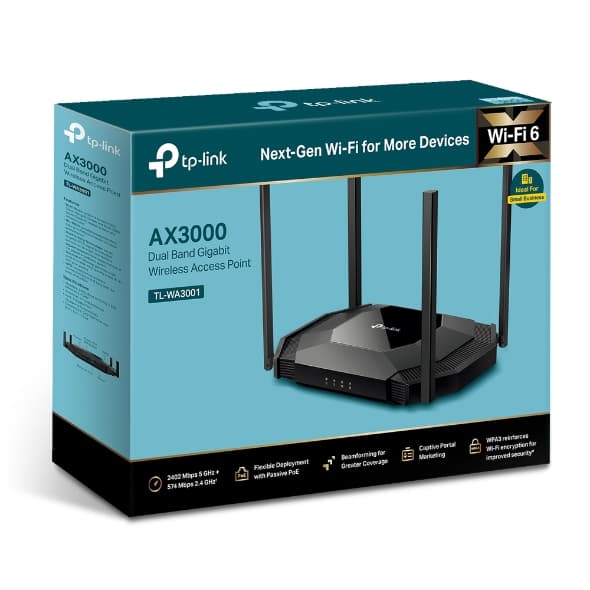 tp-link TL-WA3001 AX3000 Gigabit Wi-Fi 6 Access Point, WiFi 6 Speed for 4K Streaming, Dual Band WiFi thumbnail 2
