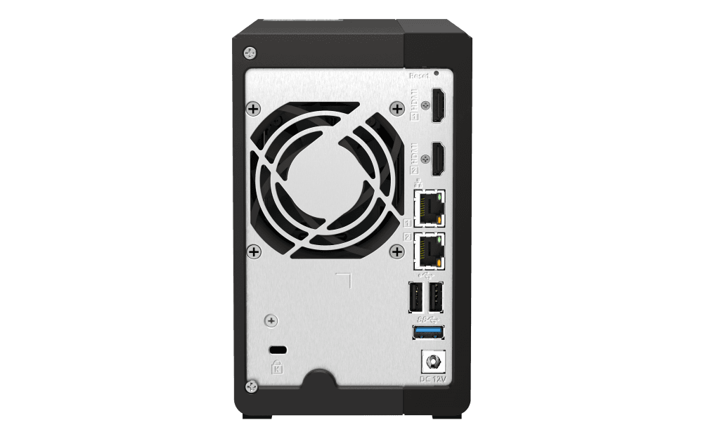 QNAP TS-253E 2 Bay High-Performance Desktop NAS, Intel Celeron J6412 Processor, 8 GB DDR4 RAM, 2 x 3.5" SATA 6Gb/s, Dual 2.5GbE Network Connectivity, 2xM.2 2280 PCIe, 2 x USB 3.2 Gen2 | TS-253E-8G
