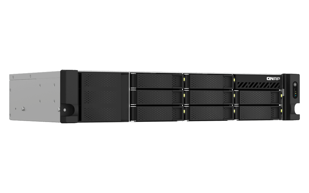 QNAP TS-873AEU-4G (RYZEN 2.2GHZ, 4GB RAM, 8XSATA, 2X2.5GBE, 1XPCIE, 2XM.2 SLOTS, SHALLOW DEPTH)  | TS-873AeU-4G