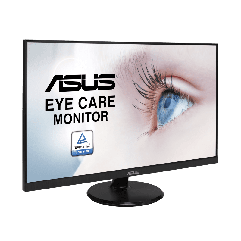 ASUS VA27DQ Eye Care Monitor ??? 27 inch, FHD (Full HD 1920 x 1080), IPS, Frameless, 75Hz, Adaptive-Sync/FreeSync???, DisplayPort, HDMI, Eye Care, Low Blue Light, Flicker Free, Wall Mountable