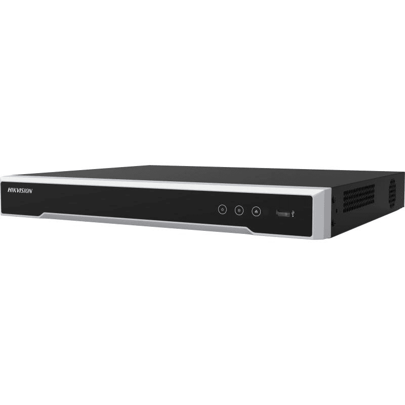 Hikvision DS-7616NI-M2/16P M Series 8K NVR, H.265+/H.265/H.264+/H.264 video formats,16-ch IP camera inputs, 20-ch@4 MP decoding capacity, 256 Mbps incoming bandwidth, Smart & POS Function, Network & Ethernet Access image