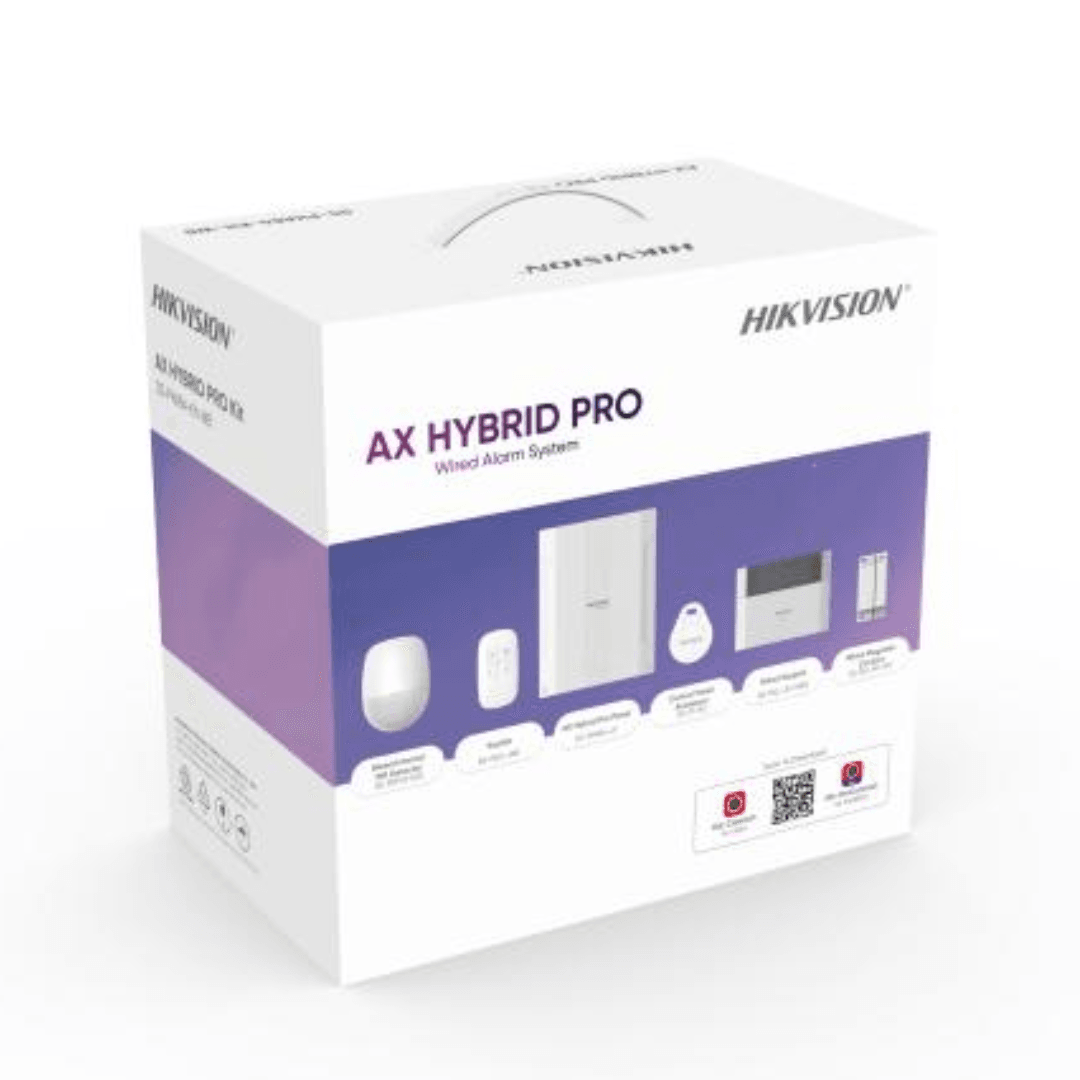 Hikvision DS-PHA64-Kit-WB(B) AX Hybrid Pro Kit, Wired Intrusion Alarm System image