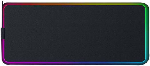 Razer Strider Chroma Hybrid Mouse Mat, 19 Chroma RGB Lighting Zones, Warp and Water Resistant, Anti Slip Base, 4mm Thickness, 900L x W370 mm Dimension, Black | RZ02-04490100-R3M1 image